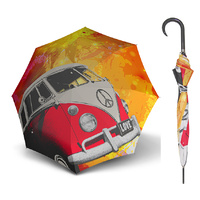 Doppler Long Modern Art Umbrella - Retro Bus