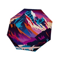 Doppler Long Modern Art Umbrella - Mountain