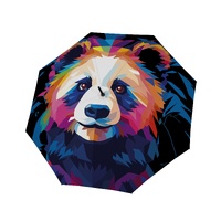 Doppler Long Modern Art Umbrella - Mighty Panda