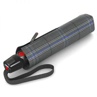 Knirps T.200 Duomatic Umbrella Check Grey