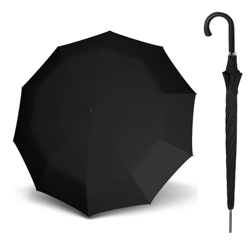 Doppler Carbonsteel Long Automatic Umbrella Black