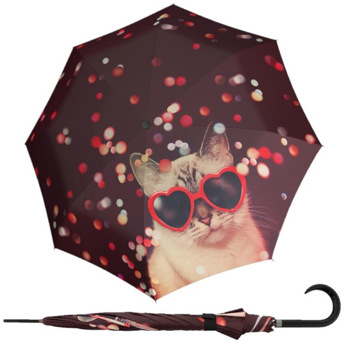 Doppler Long Modern Art Umbrella - Lovely Cat