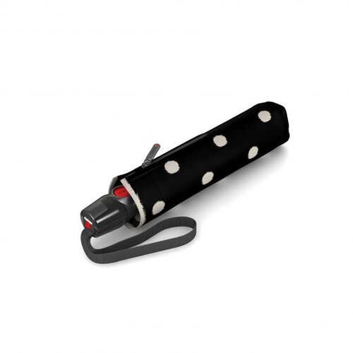 Knirps T.200 Duomatic Umbrella Dot Art Black